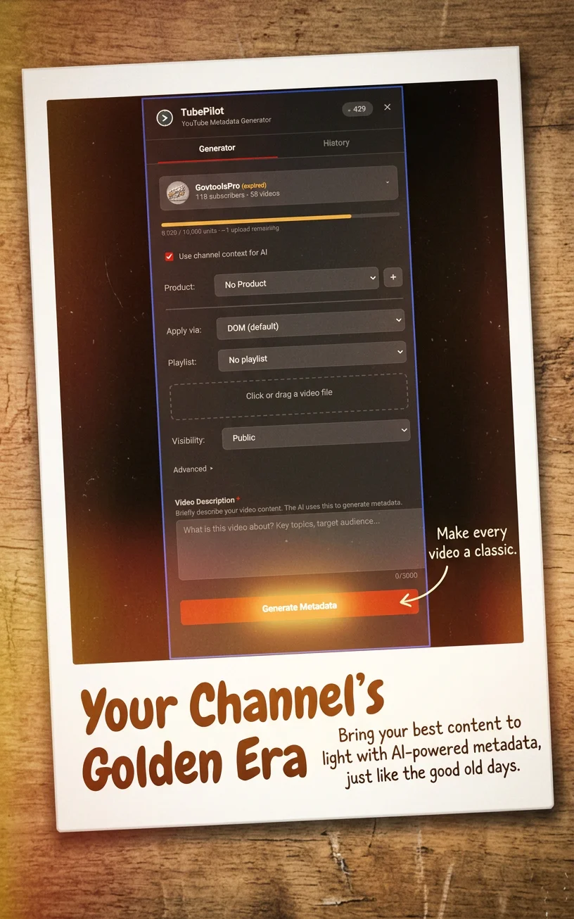 Vintage Polaroid template preview